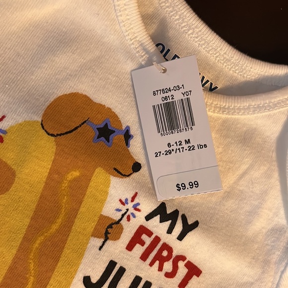 Baby 1st 4th of July onsie - Picture 2 of 2